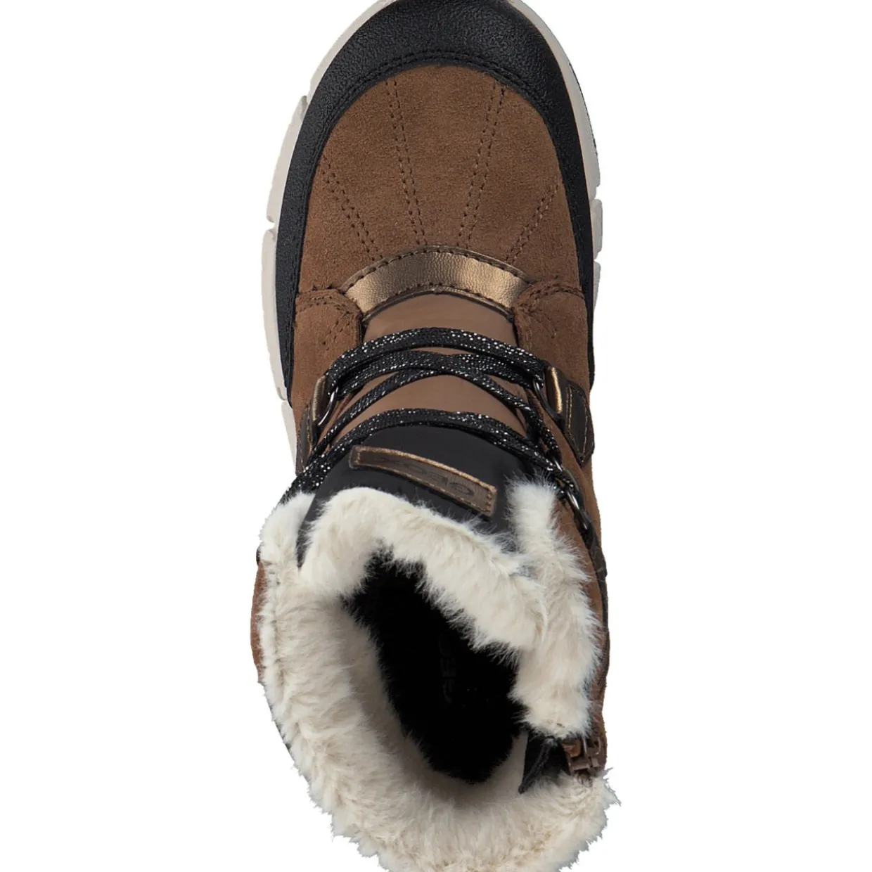 Geox J16APA, Winterstiefel, Kinder, Braun