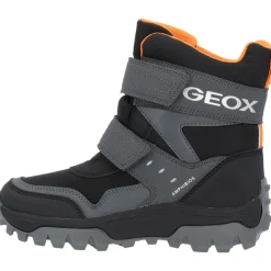 Geox J36FRC, Winterstiefel, Kinder, black/orange