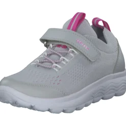 Geox J26GYB, Sneakers Low, Kinder, LT GREY/FUCHSIA
