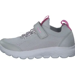 Geox J26GYB, Sneakers Low, Kinder, LT GREY/FUCHSIA