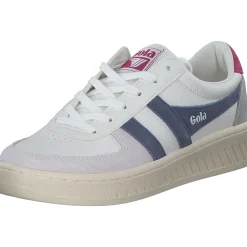 Gola Grandslam Trident CLA415, Schnürschuhe, Damen, white/moonlight/hot fuchsia-HW