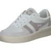 Gola Grandslam Trident CLA415, Schnürschuhe, Damen, white/feather grey/oat