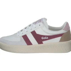 Gola Grandslam Trident CLA415, Schnürschuhe, Damen, white/cerise/chalk pink
