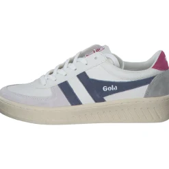 Gola Grandslam Trident CLA415, Schnürschuhe, Damen, white/moonlight/hot fuchsia-HW