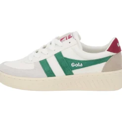 Gola Grandslam Trident CLA415, Schnürschuhe, Damen, white/emerald/cerise