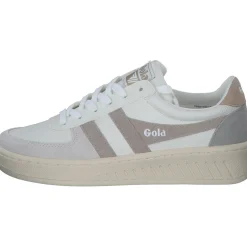 Gola Grandslam Trident CLA415, Schnürschuhe, Damen, white/feather grey/oat