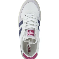 Gola Grandslam Trident CLA415, Schnürschuhe, Damen, white/moonlight/hot fuchsia-HW