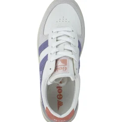 Gola Grandslam Trident CLA415, Schnürschuhe, Damen, white/lavender/terracotta