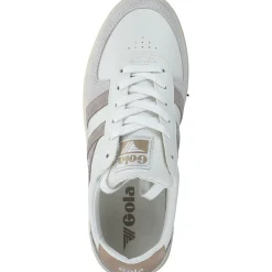 Gola Grandslam Trident CLA415, Schnürschuhe, Damen, white/feather grey/oat
