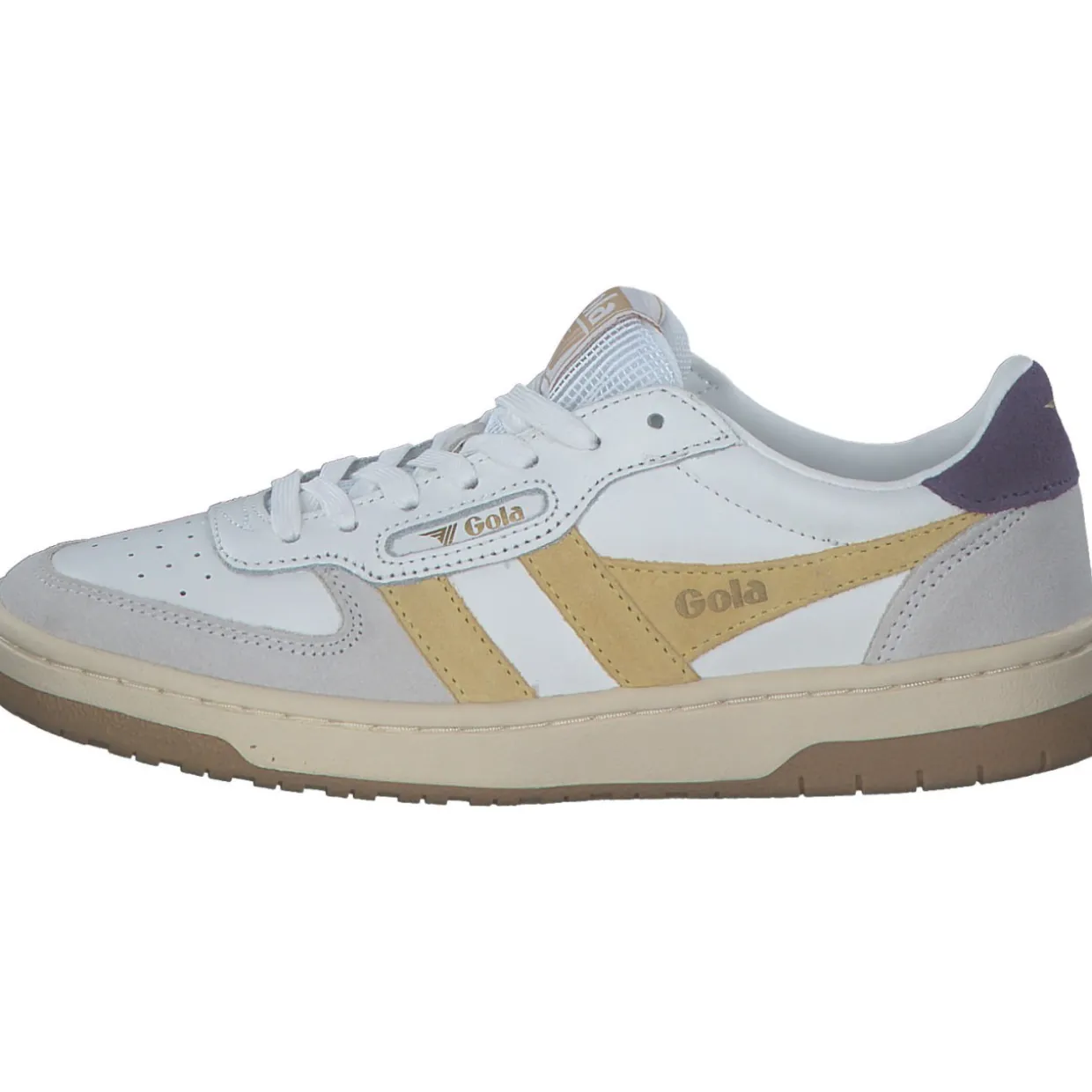 Gola Hawk CLB336, Schnürschuhe, Damen, white/pollen/plum