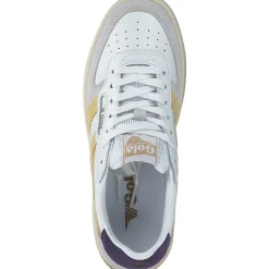 Gola Hawk CLB336, Schnürschuhe, Damen, white/pollen/plum