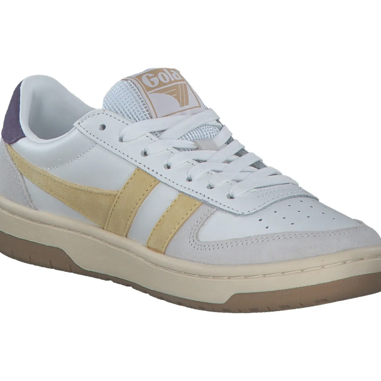 Gola Hawk CLB336, Schnürschuhe, Damen, white/pollen/plum