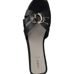 Guess FLJSYM, Pantoletten, Damen, Schwarz