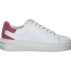 Guess FLTELB-LEA12, Schnürschuhe, Damen, white / pink