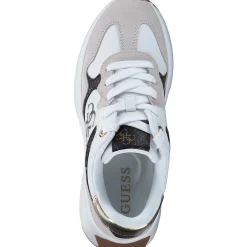 Guess Luckei FLPLUC, Schnürschuhe, Damen, white brown