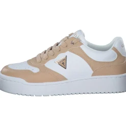 Guess Miran4 , Schnürschuhe, Damen, Beige / Weiß