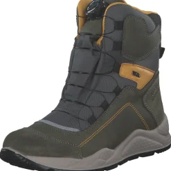 IMAC 681689-00930/038, Winterstiefel, Kinder, waldgrün/ockergelb