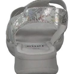 Jana Shoes 28165, Keilsandaletten, Damen, GREY/FLOWER