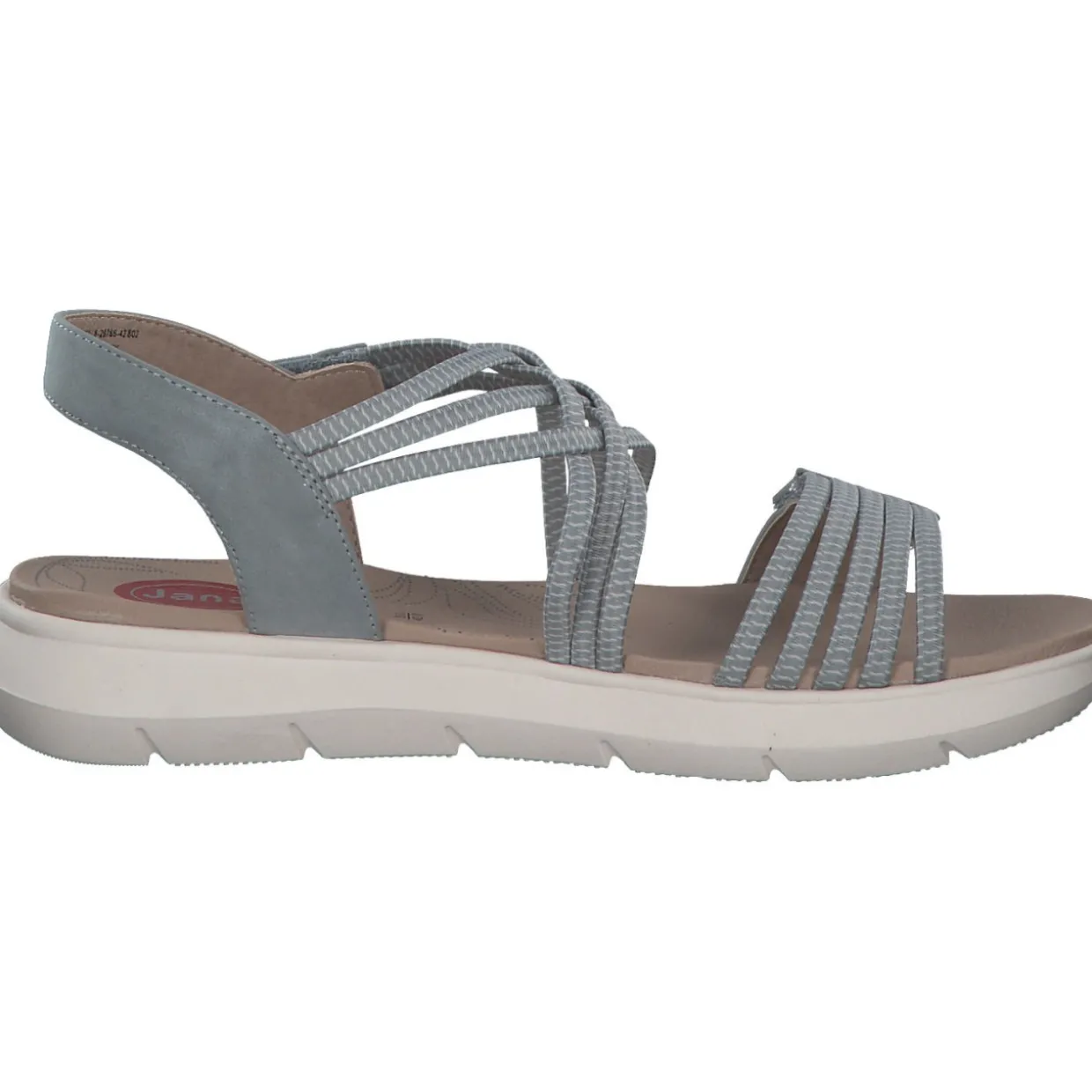 Jana Shoes 28766, Keilsandaletten, Damen, Blau (Denim)