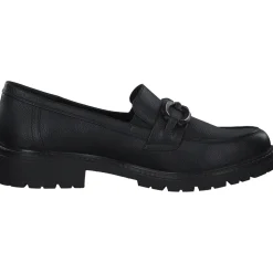 Jana Shoes 24763, Mokassins, Damen, Schwarz