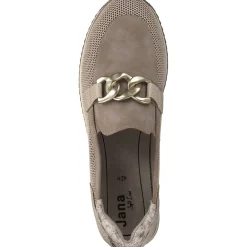 Jana Shoes 24766, Mokassins, Damen, Beige