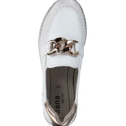 Jana Shoes 24766, Mokassins, Damen, Weiß