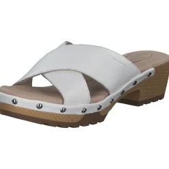 Jana Shoes 87301, Plateau-Pantoletten, Damen, white