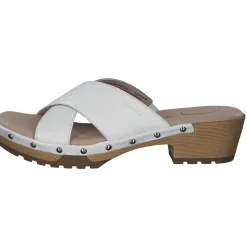 Jana Shoes 87301, Plateau-Pantoletten, Damen, white