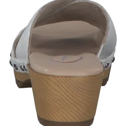 Jana Shoes 87301, Plateau-Pantoletten, Damen, white