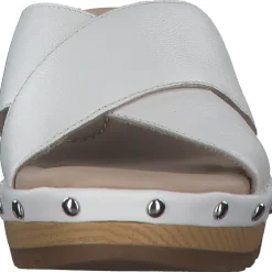 Jana Shoes 87301, Plateau-Pantoletten, Damen, white