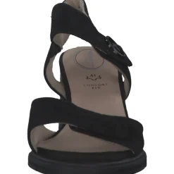 Jana Shoes 88313, Plateau-Sandaletten, Damen, black