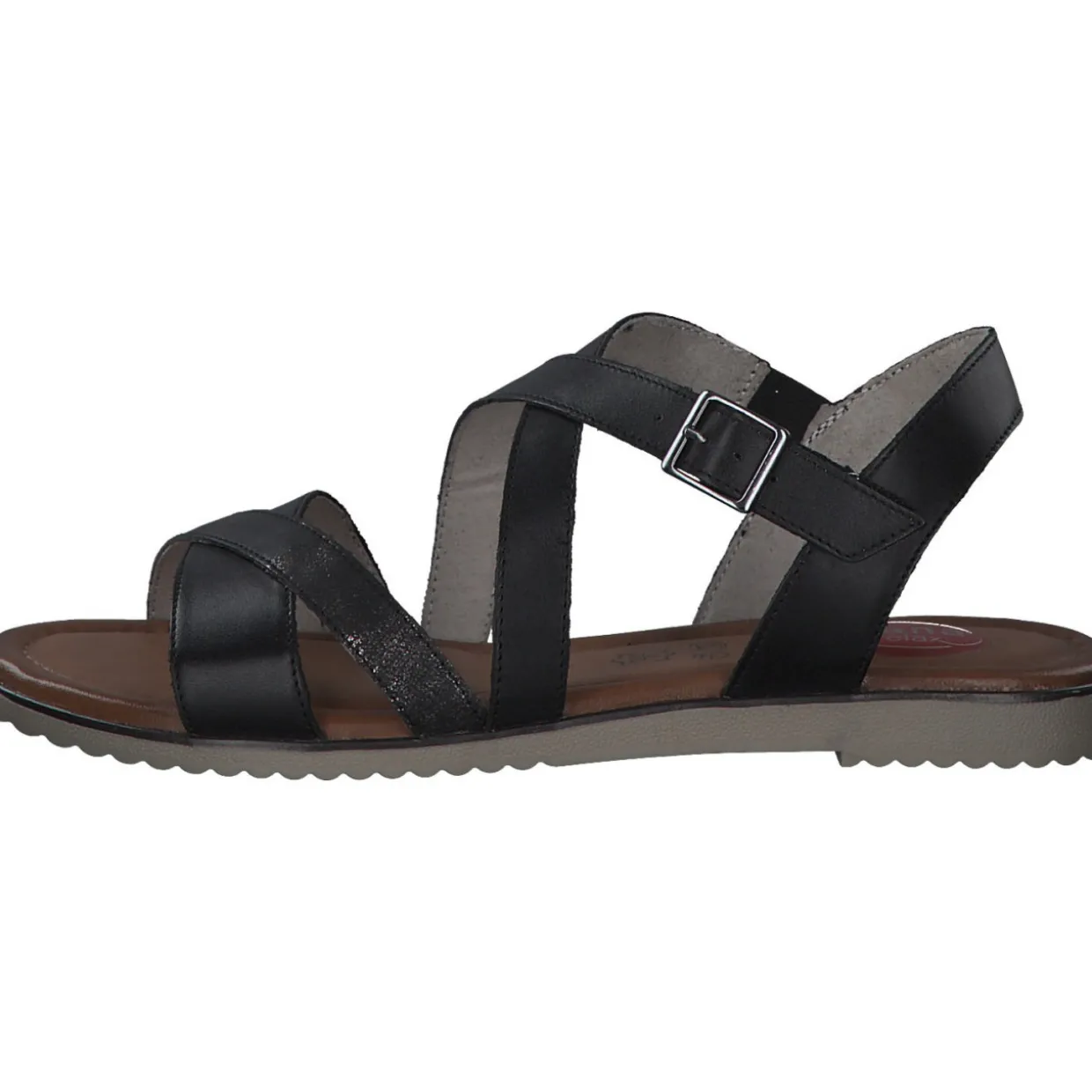 Jana Shoes 28115, Sandalen, Damen, Schwarz