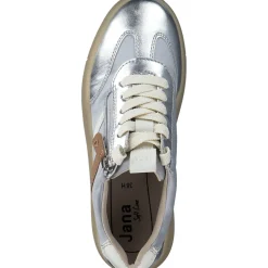 Jana Shoes 23784, Schnürschuhe, Damen, SILVER
