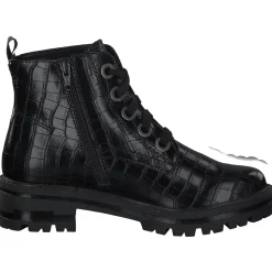 Jana Shoes 26209, Schnürstiefel, Damen, Schwarz