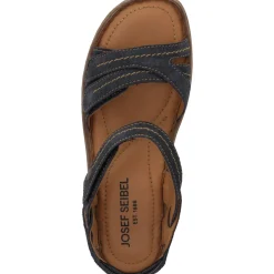 Josef Seibel 64902651/530 HANNAH 02, Keilsandaletten, Damen, Blau/Braun