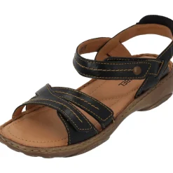 Josef Seibel 7676288, Keilsandaletten, Damen, Schwarz