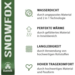 Kamik Snowfox 3WP NF8403/NF4403 M, Winterstiefel, Kinder, navy/citrus-marine