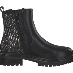 La Strada 2280561-1001 CHELSEA BOOTIE, Stiefeletten, Damen, BLACK PU