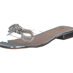 La Strada 2103166, Plateau-Pantoletten, Damen, SILVER