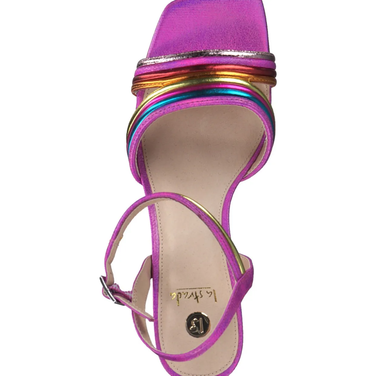 La Strada 2200753, Plateau-Sandaletten, Damen, fuchsia/orange