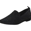 La Strada 2031004, Slipper, Damen, black knitted