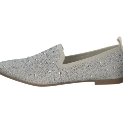 La Strada 2031004, Slipper, Damen, beige knitted stones