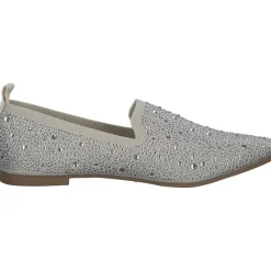 La Strada 2031004, Slipper, Damen, beige knitted stones