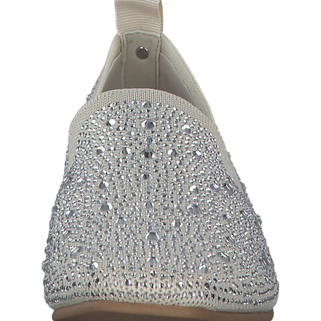 La Strada 2031004, Slipper, Damen, beige knitted stones