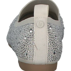 La Strada 2031004, Slipper, Damen, beige knitted stones
