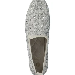 La Strada 2031004, Slipper, Damen, beige knitted stones