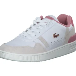 Lacoste T-Clip 47SFA0082, Schnürschuhe, Damen, weiß / light pink