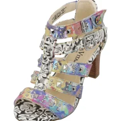 Laura Vita Albane 6324, Plateau-Sandaletten, Damen, Nuvola Velvet (Blau)