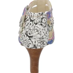 Laura Vita Albane 6324, Plateau-Sandaletten, Damen, Nuvola Velvet (Blau)