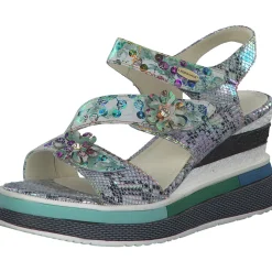 Laura Vita Dacddyo 07, Plateau-Sandaletten, Damen, blanc